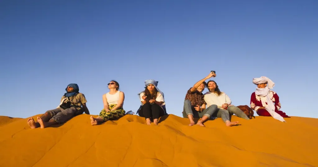 Desert Safari Group of Travellers